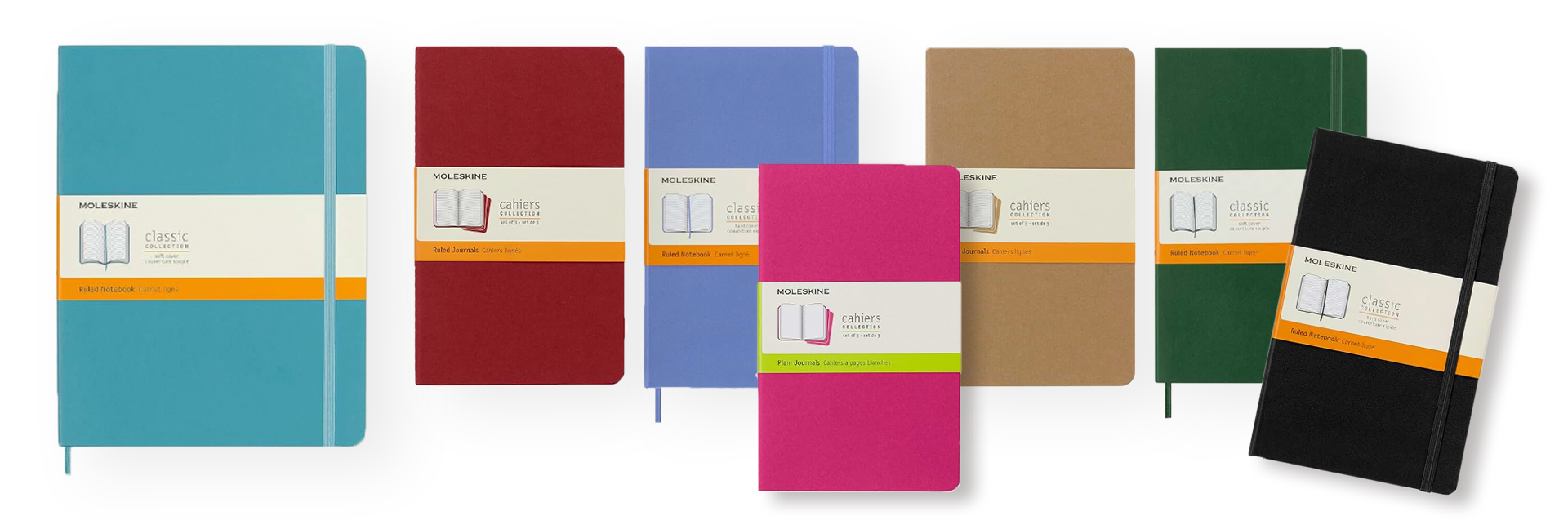 Moleskin Journals Moleskin journals in various colors
