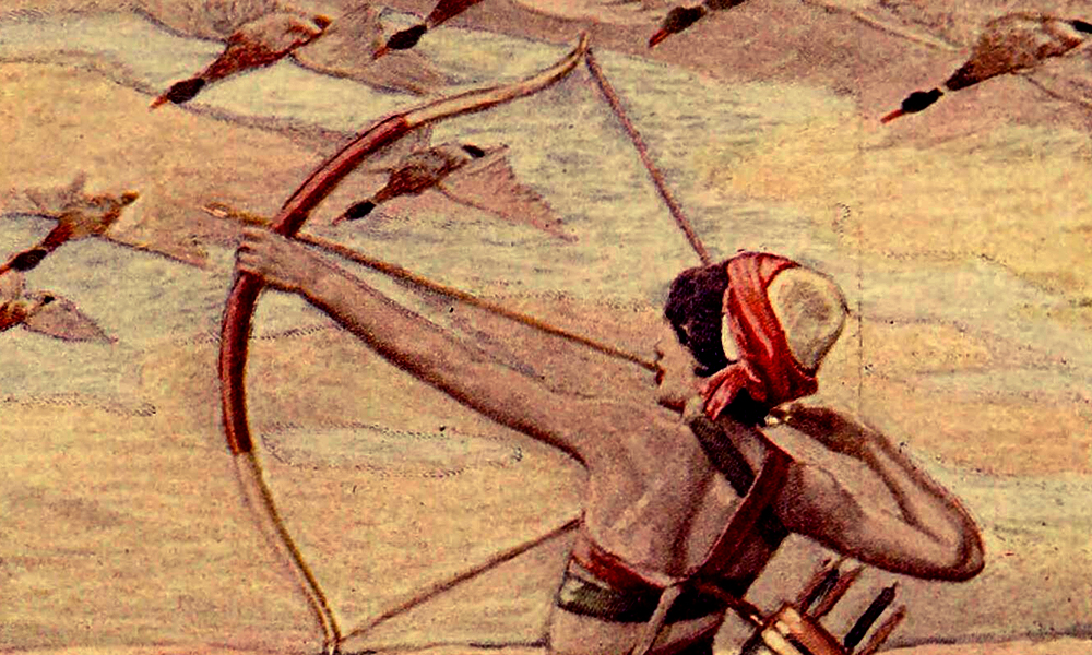 Ishmael by James Tissot Ishmael shoots an arrow at geese by James Tissot